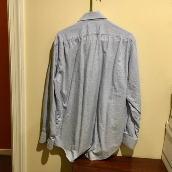 LUXURY COTTON LEDBURY DRESS SHIRT SZ 17 - Picture 2 of 4